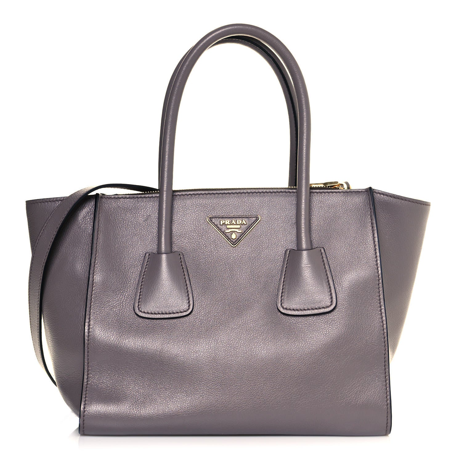 Prada Glace Calf Twin Pocket Tote Argilla 1 of 10