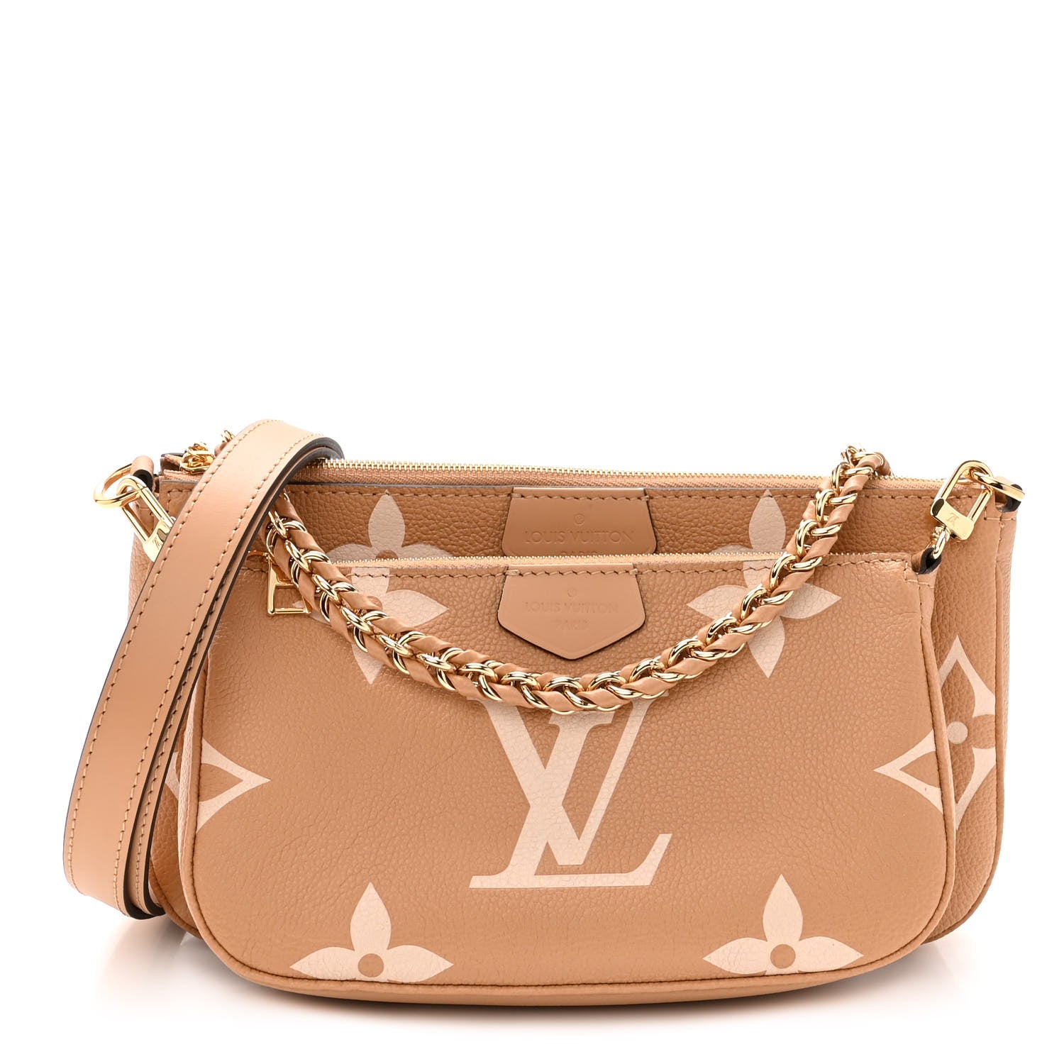Louis Vuitton Empreinte Monogram Giant Multi Pochette Accessories Arizona Creme 1 of 10