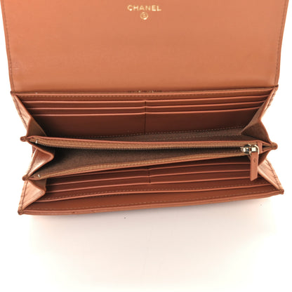 Chanel Lambskin Quilted Chanel 19 Flap Wallet Brown 5 of 12