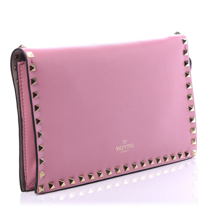 Valentino Garavani Nappa Rockstud Wristlet Clutch Ninphea 3 of 9