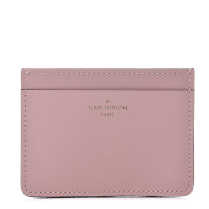 Louis Vuitton Calfskin Jeanne Wallet Card Holder Insert Rose Ballerine 1 of 5