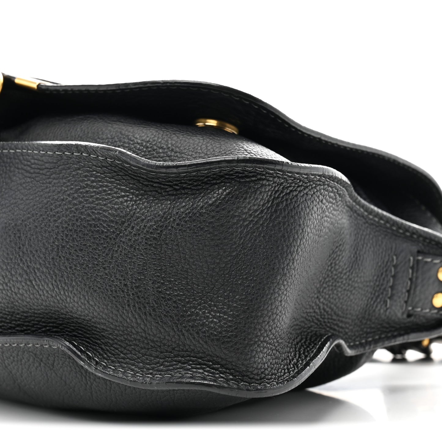 Calfskin Medium Marcie Top Handle Bag Black