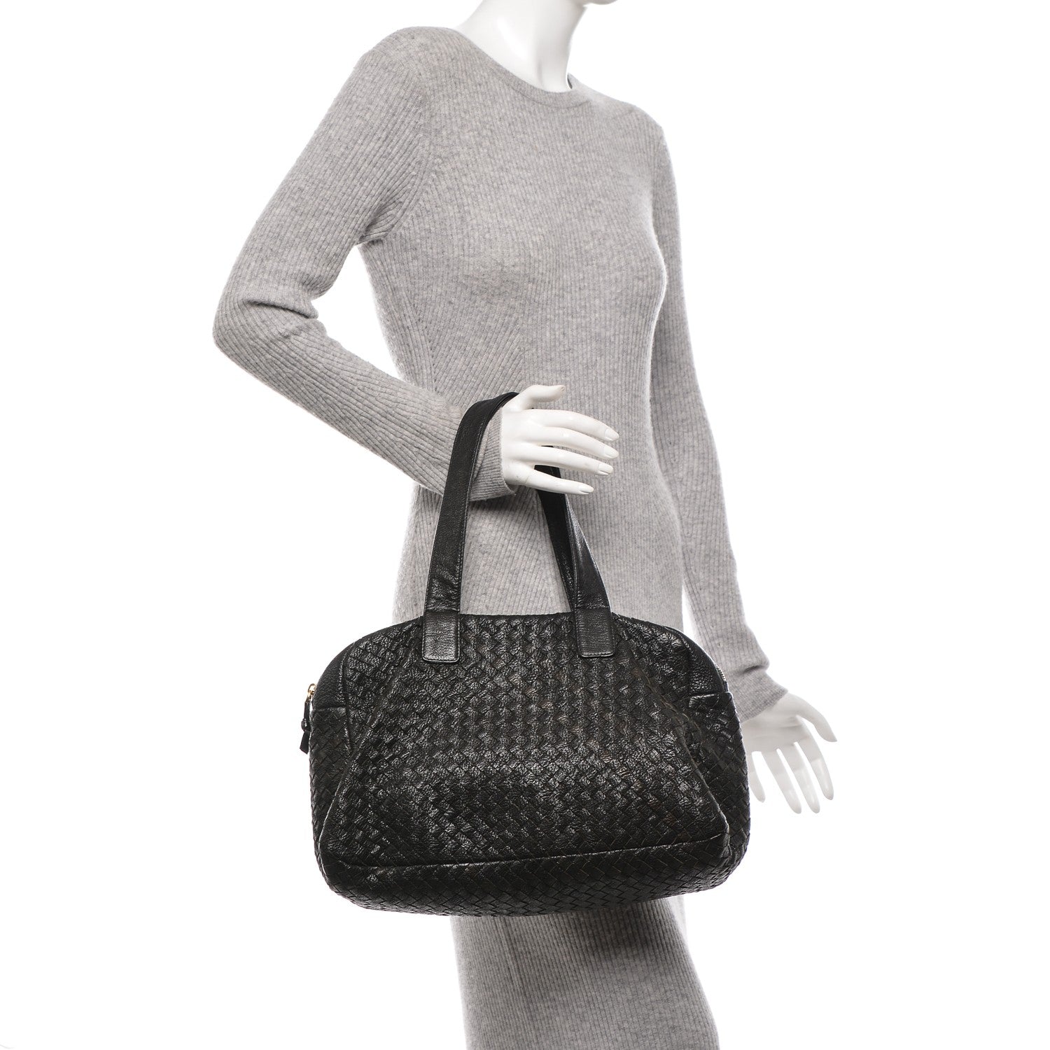 Bottega Veneta Nappa Intrecciato Bowler Nero Black 2 of 6