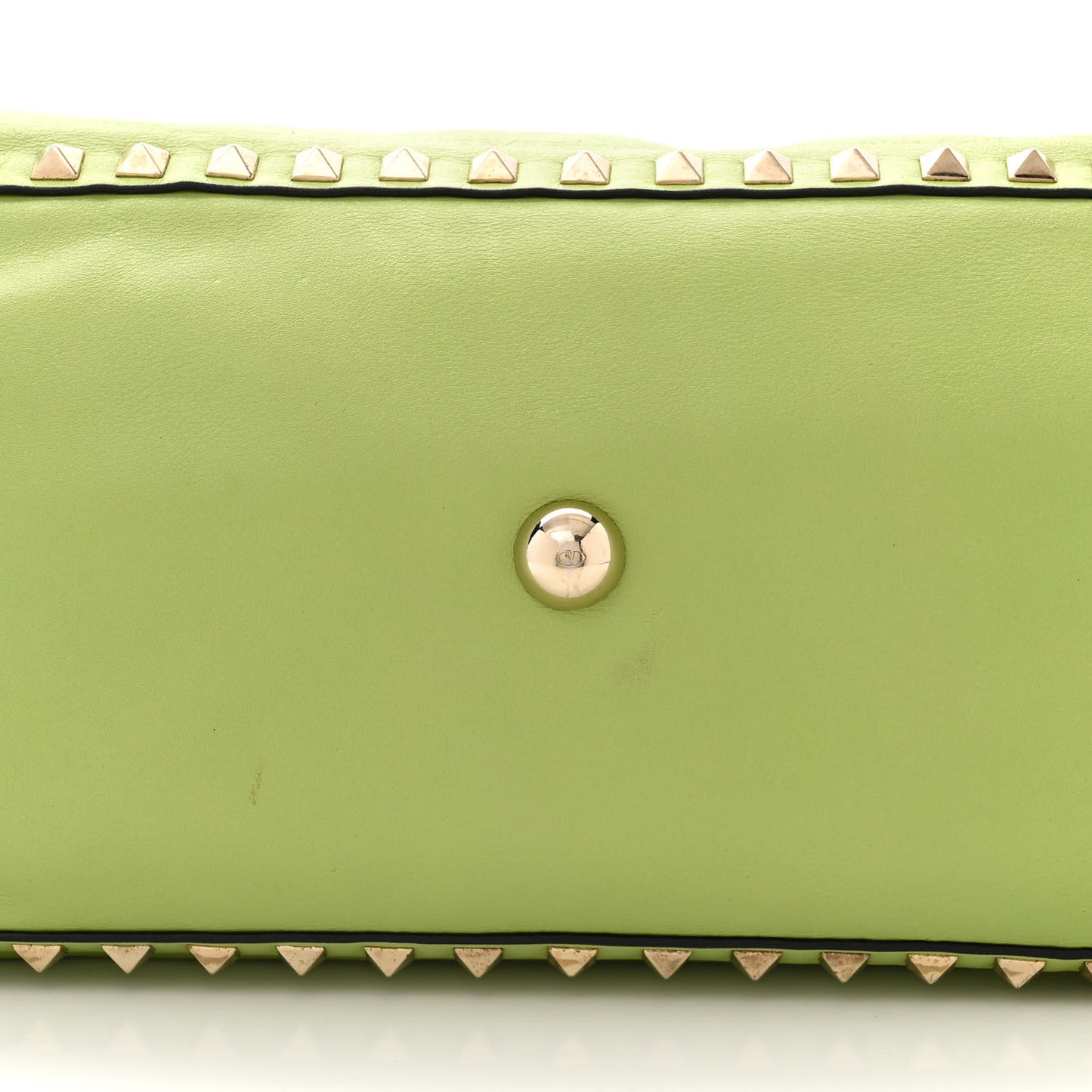 VALENTINO GARAVANI Vitello Medium Rockstud Tote Apple