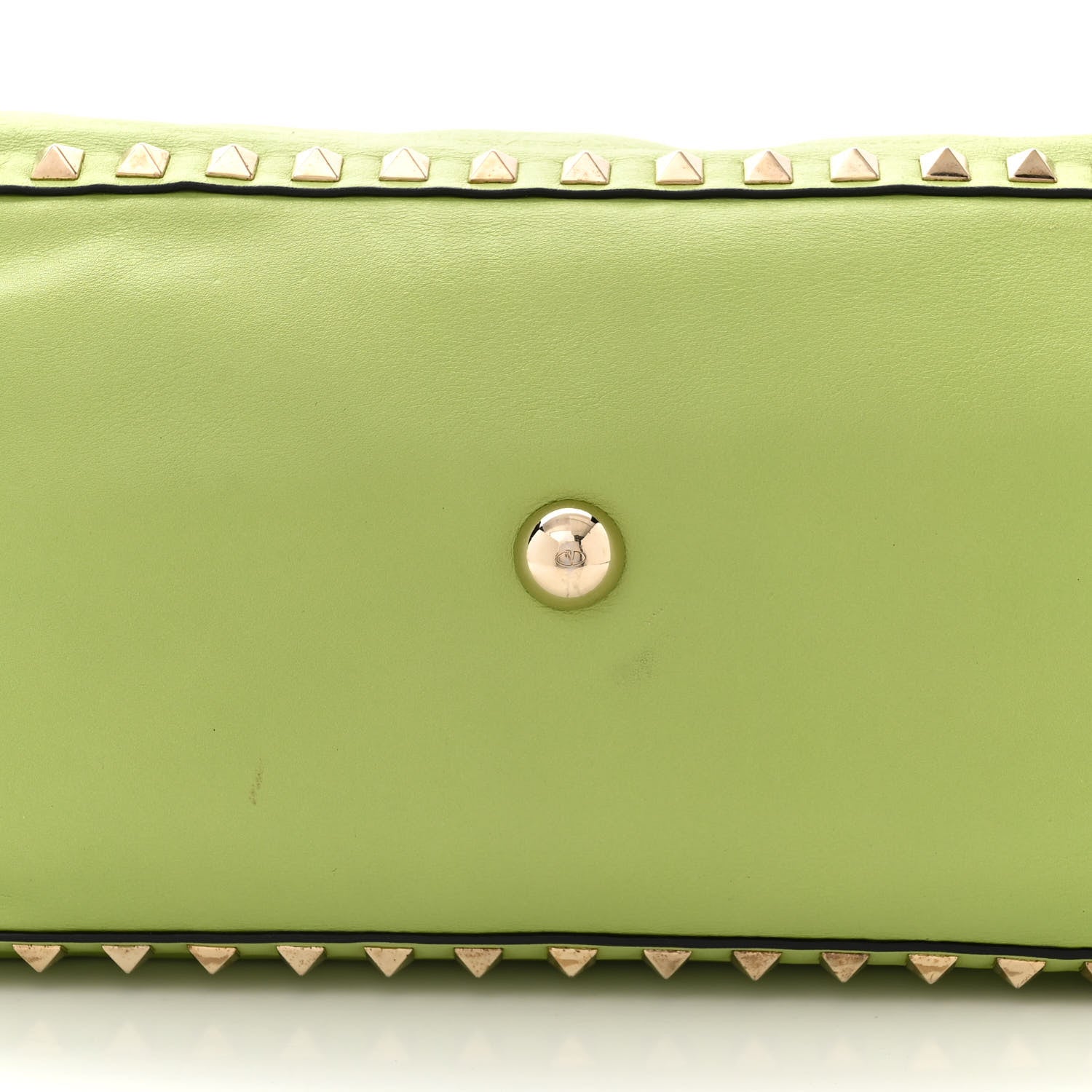 Valentino Garavani VALENTINO GARAVANI Vitello Medium Rockstud Tote Apple 10 of 16