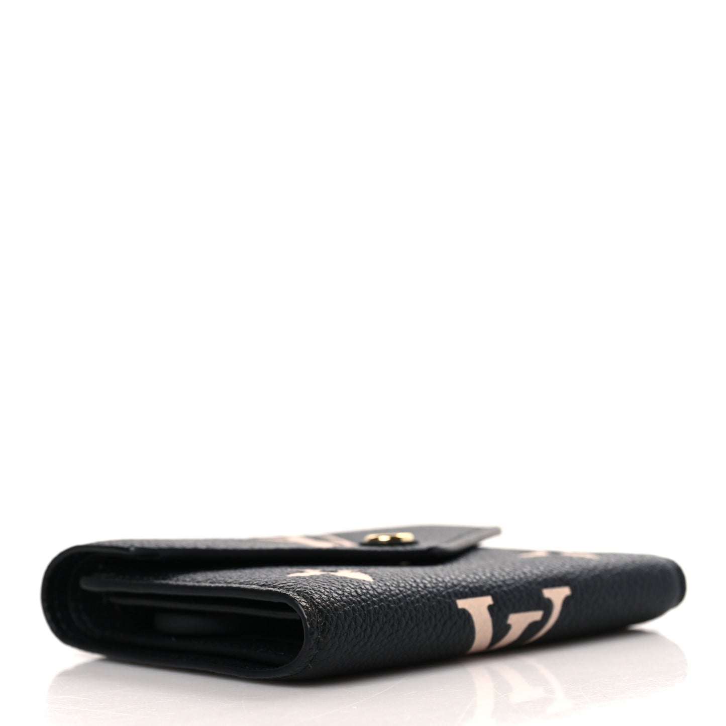 Empreinte Monogram Giant Victorine Wallet Black Beige