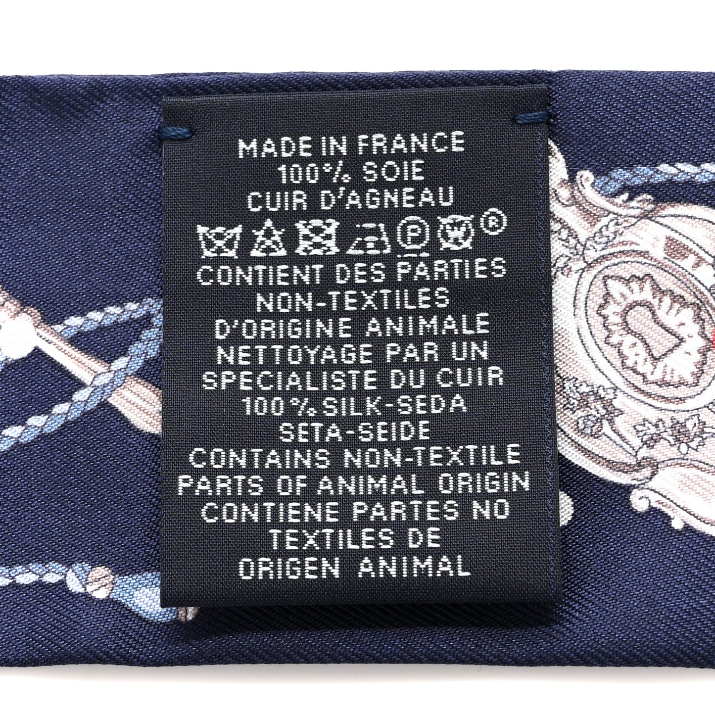 Silk Metallic Agneau Les Cles A Pois Fringed Twilly Bleu Marine Gris Argent Multicolor
