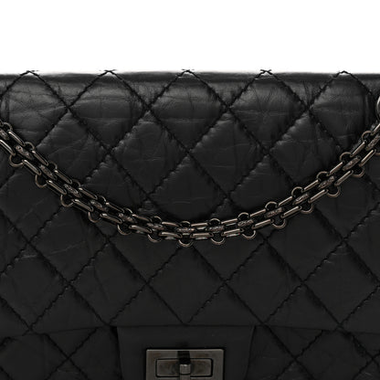 Chanel Aged Calfskin Quilted 2.55 Reissue 225 Flap So Black 8 of 12