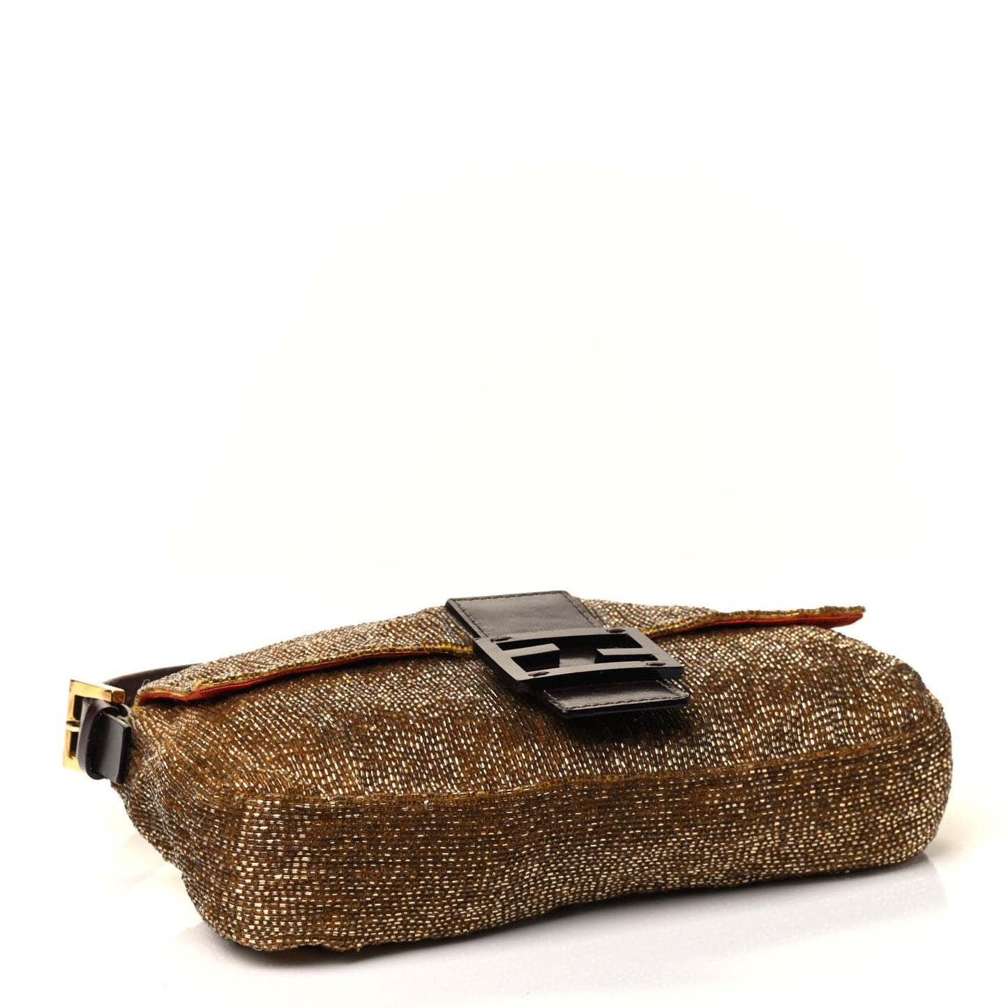 Beaded Baguette Beige Gold