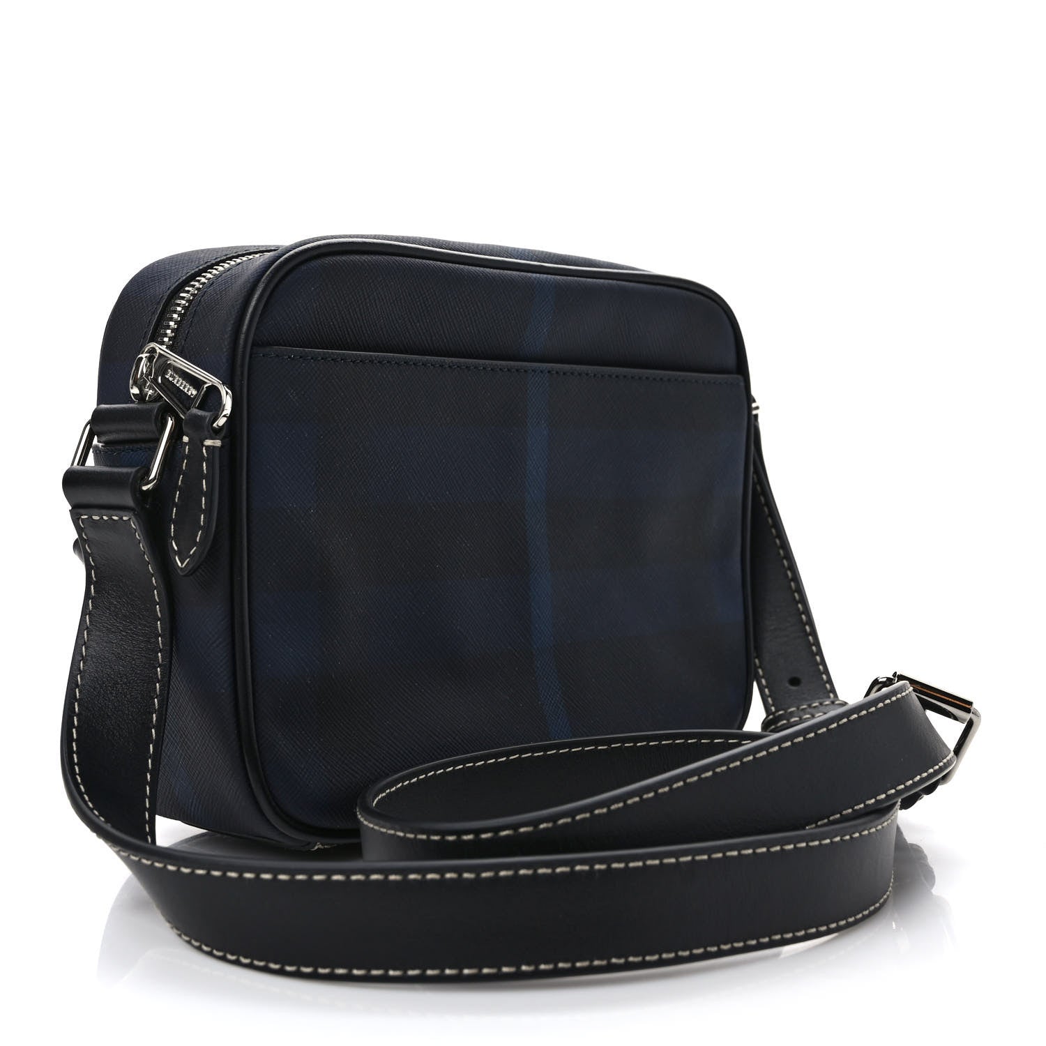 Burberry Canvas Check Paddy Messenger Navy Blue 3 of 9