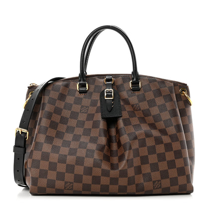 Louis Vuitton Damier Ebene Odeon Tote MM Black 1 of 8