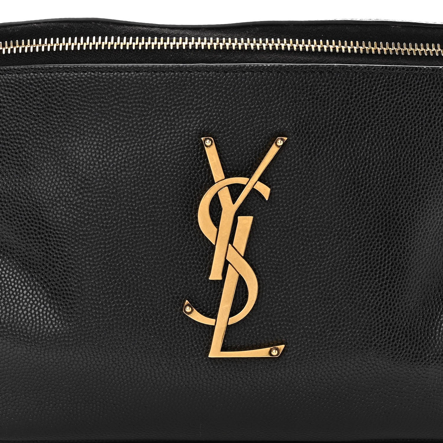 Saint Laurent Grain De Poudre Monogram Belt Bag Black 13 of 18