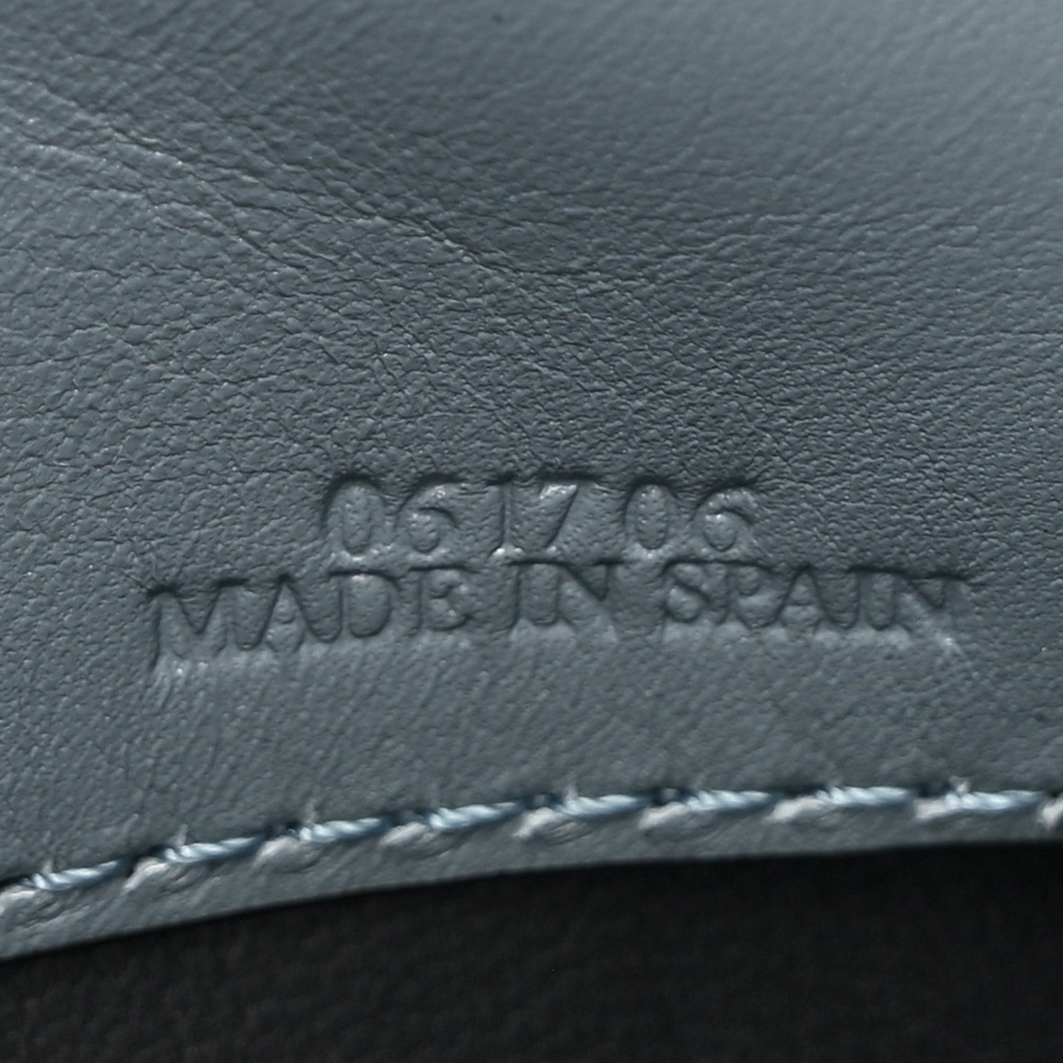 Loewe Calfskin Small Barcelona Shoulder Bag Stone Blue 7 of 14