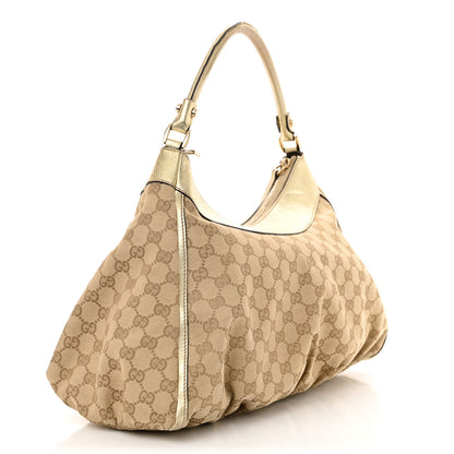 Gucci Monogram Large D Gold Hobo Gold 3 of 14