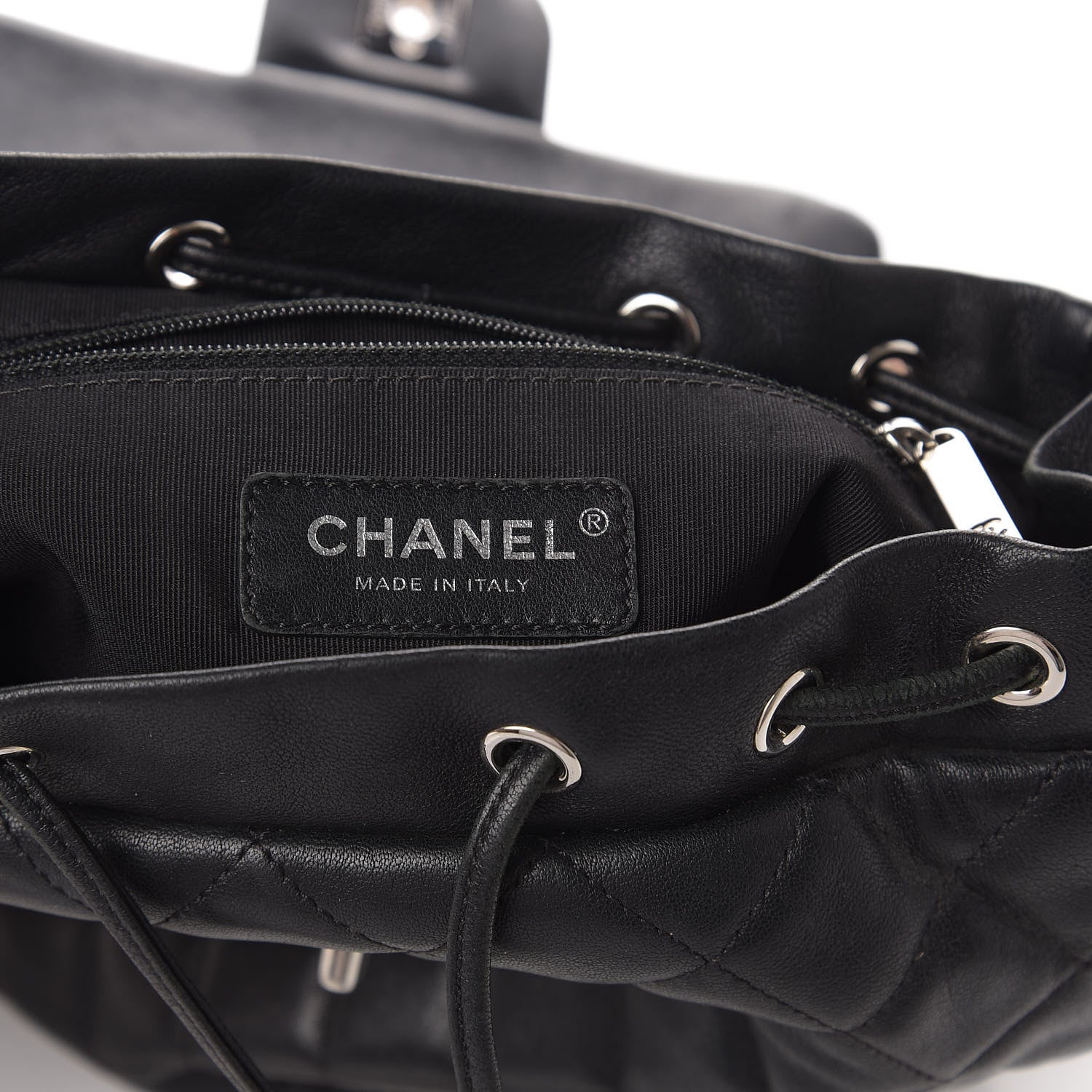 Chanel Lambskin Quilted Small Cuba Urban Spirit Backpack Black 7 of 9