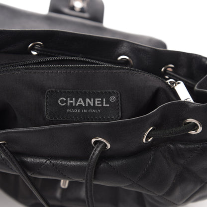 Chanel Lambskin Quilted Small Cuba Urban Spirit Backpack Black 7 of 9