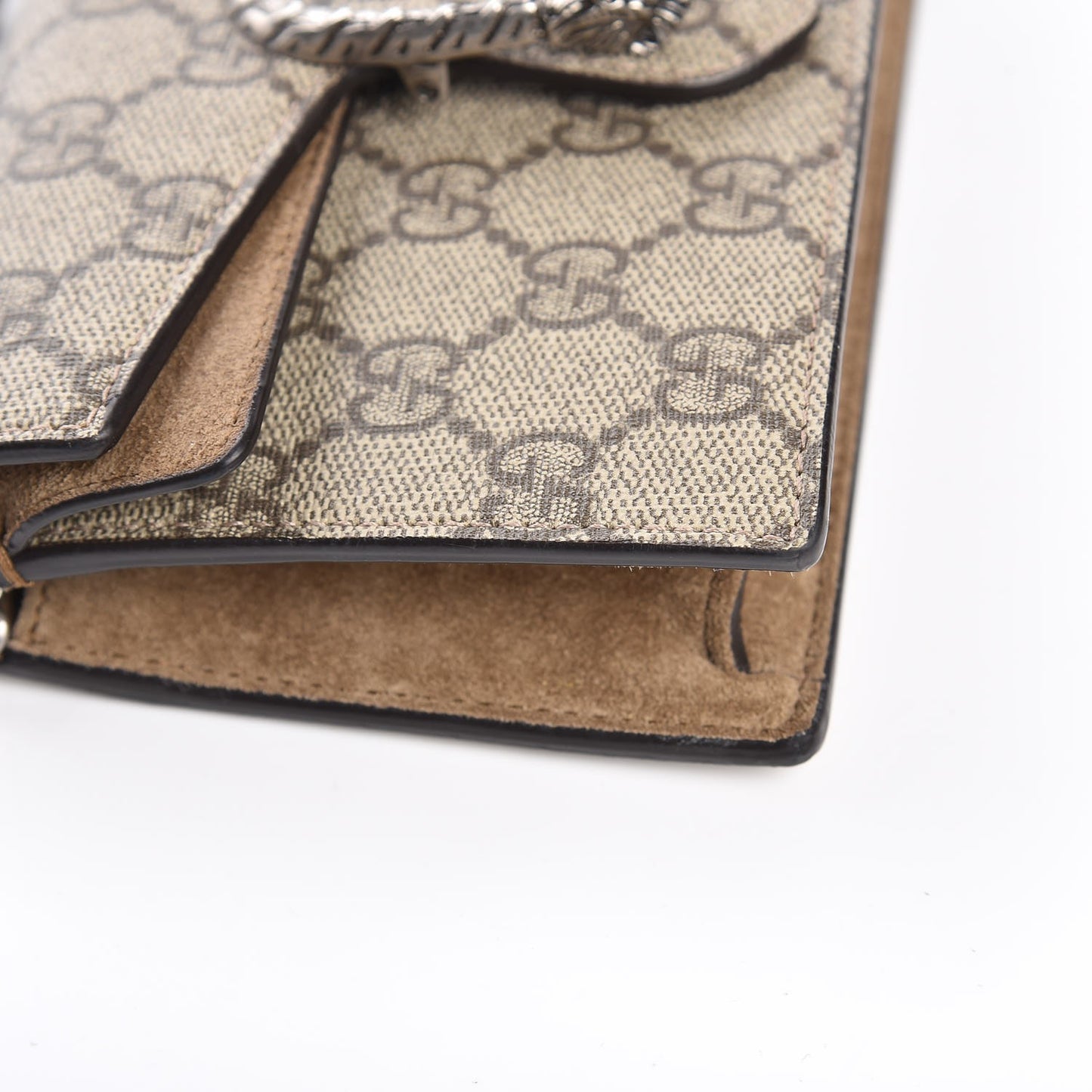 GG Supreme Monogram Super Mini Dionysus Shoulder Bag Taupe