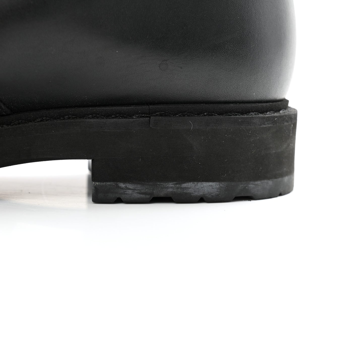 Vitello Nappa FF Embossed Tall Boots 38 Black