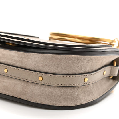 Chloe Calfskin Suede Small Nile Bracelet Bag Motty Grey 10 of 11