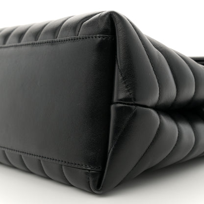 Saint Laurent Calfskin Y Quilted Monogram Medium Loulou Chain Satchel Black 10 of 13