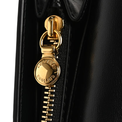 Burberry Vintage Check Grain Calfskin Halton Wallet Black 9 of 10