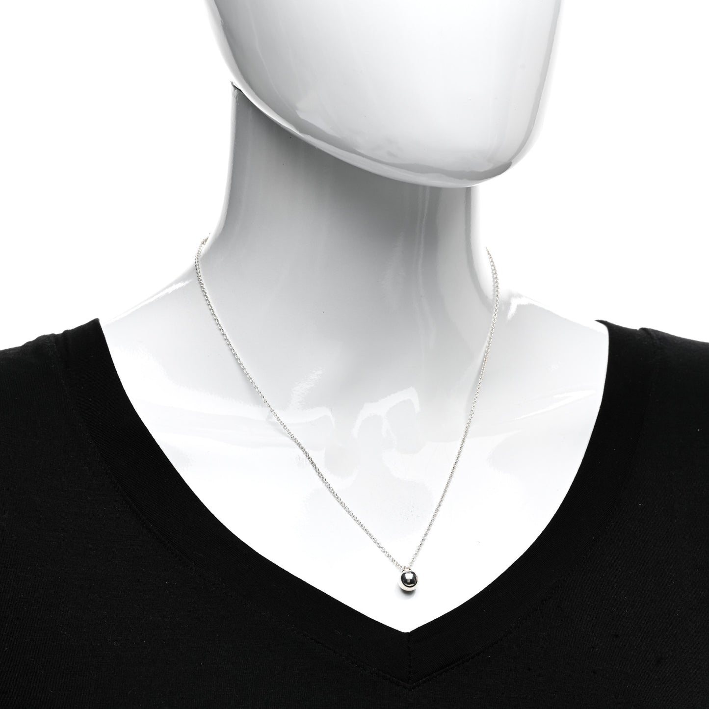 Sterling Silver 8mm HardWear Ball Pendant Necklace