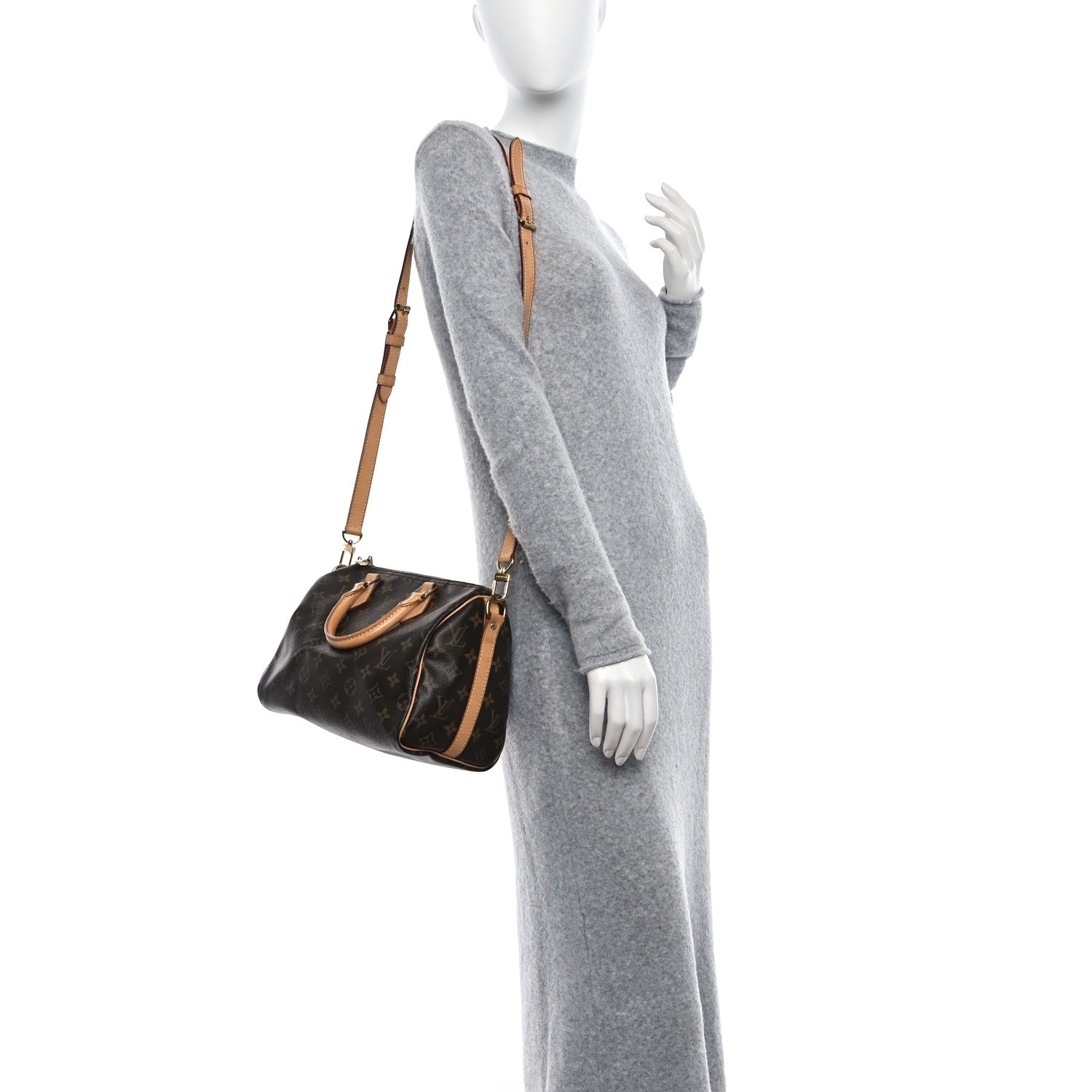 Louis Vuitton LOUIS VUITTON Monogram Speedy Bandouliere 25 2 of 12