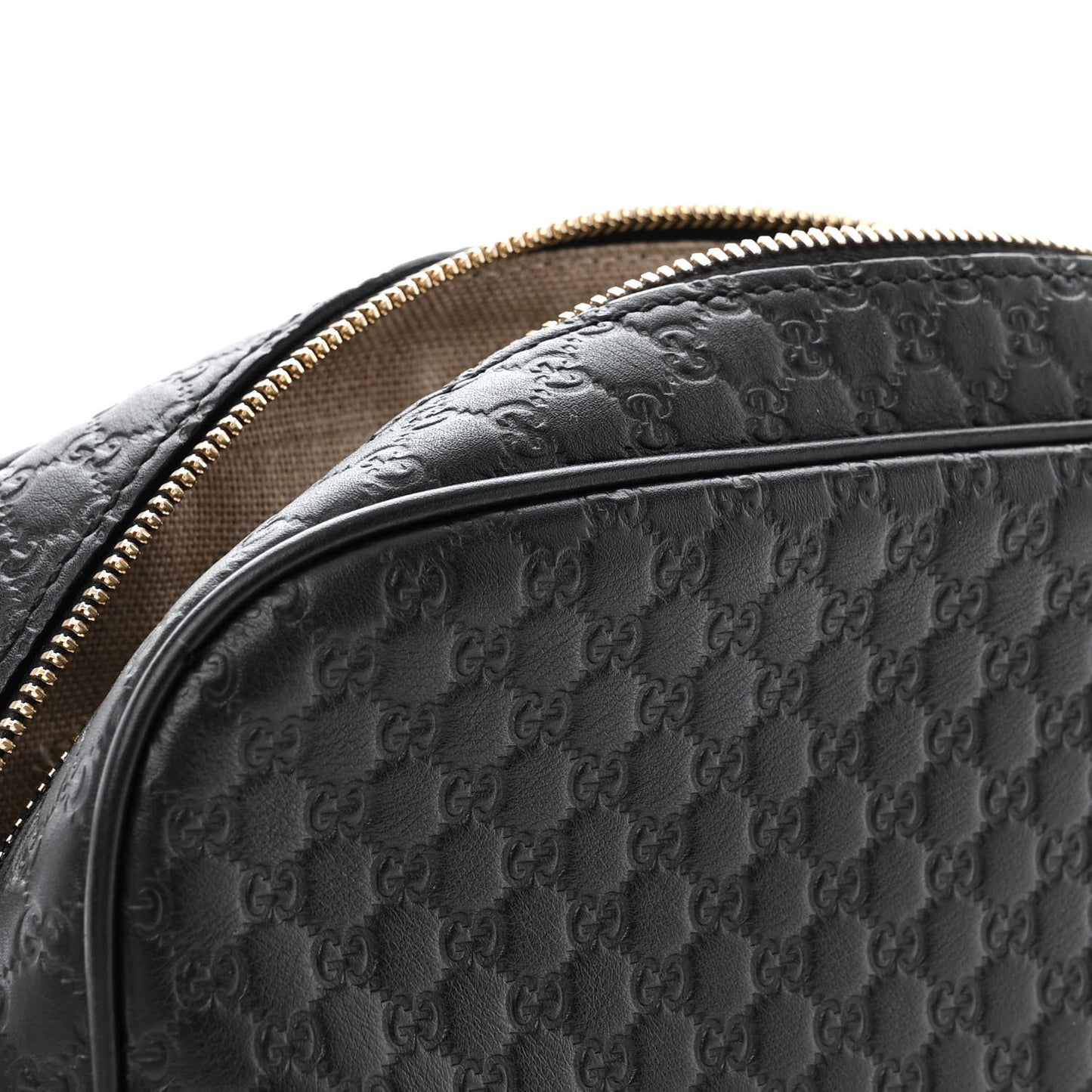 Microguccissima Mini Bree Messenger Bag Black