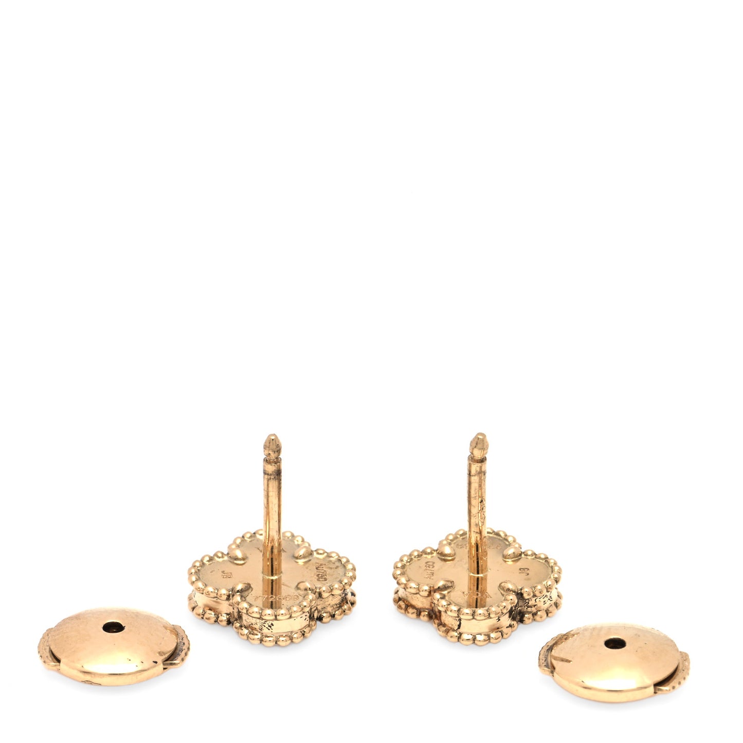 18K Yellow Gold Mother of Pearl Sweet Alhambra Earrings