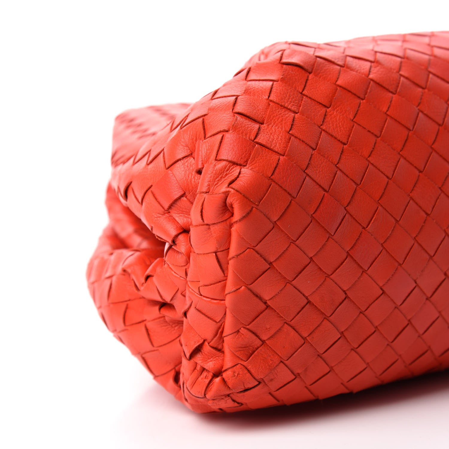 Bottega Veneta Nappa Maxi Intrecciato The Pouch Oversized Clutch Bright Red 6 of 11