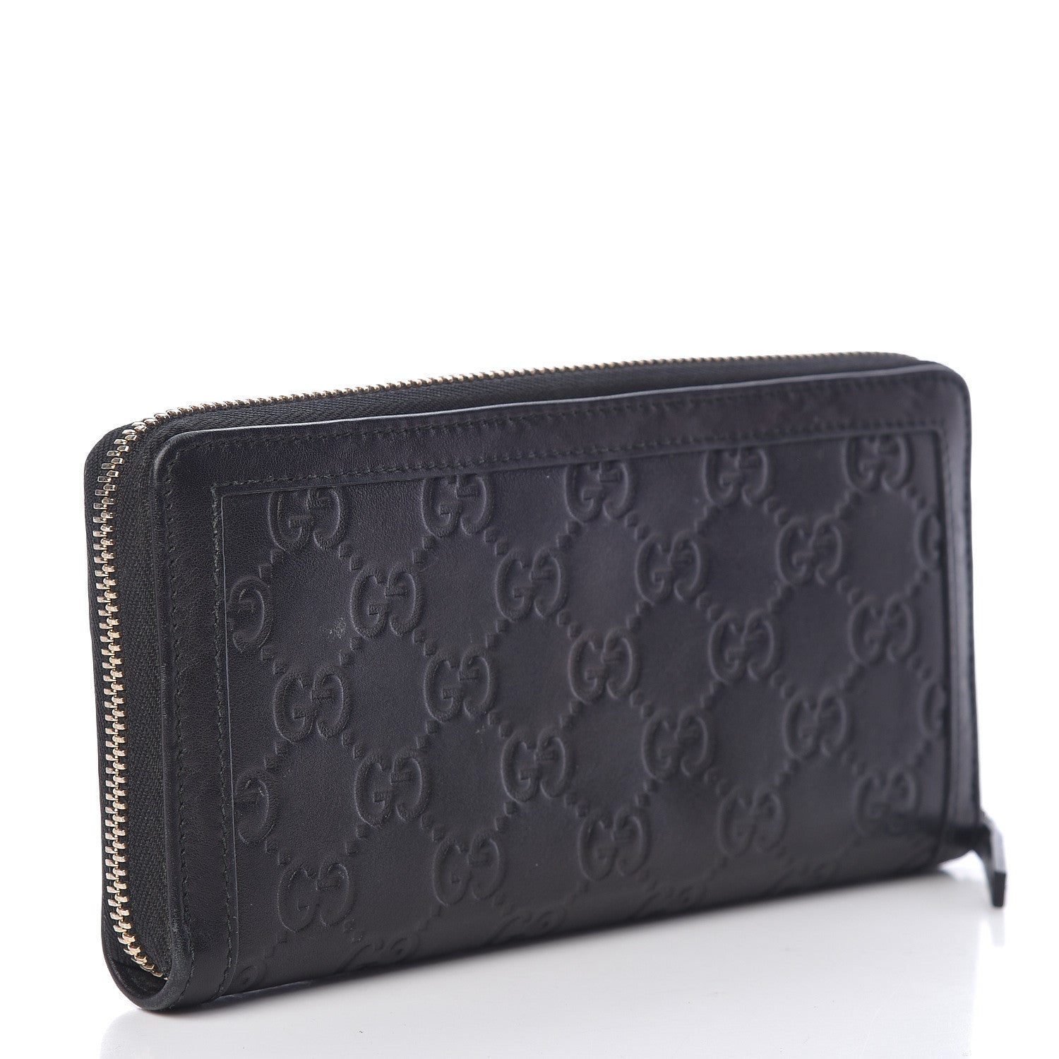 Gucci Guccissima Sukey Zip Around Wallet Black 3 of 11