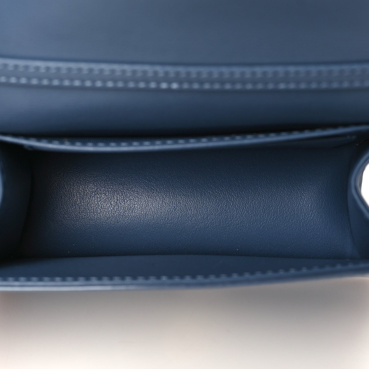 Patent Cannage Nano Lady Dior Pouch Cloud Blue