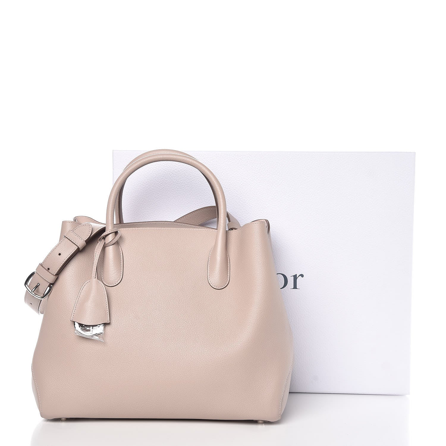 Christian Dior Supple Grained Calfskin Large Open Bar Tote Rose Poudre 11 of 11