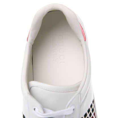 Gucci Calfskin Mens Ace Sneakers 10.5 White Green 6 of 11