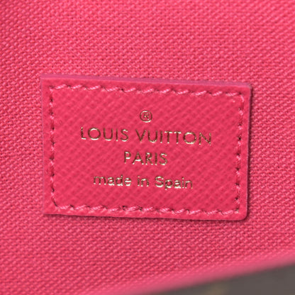 Louis Vuitton Monogram 2021 Christmas Animation Hollywood Pochette Felicie Chain Wallet Fuchsia 8 of 10