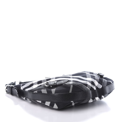 Burberry Black Check Larkin Hobo Black 4 of 9