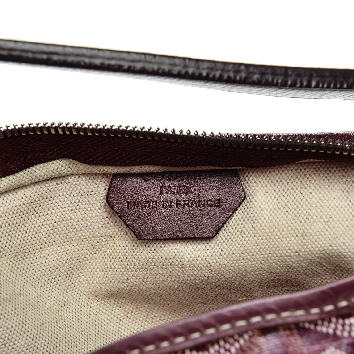 Goyard Goyardine Fidji Zip Hobo Burgundy 6 of 10