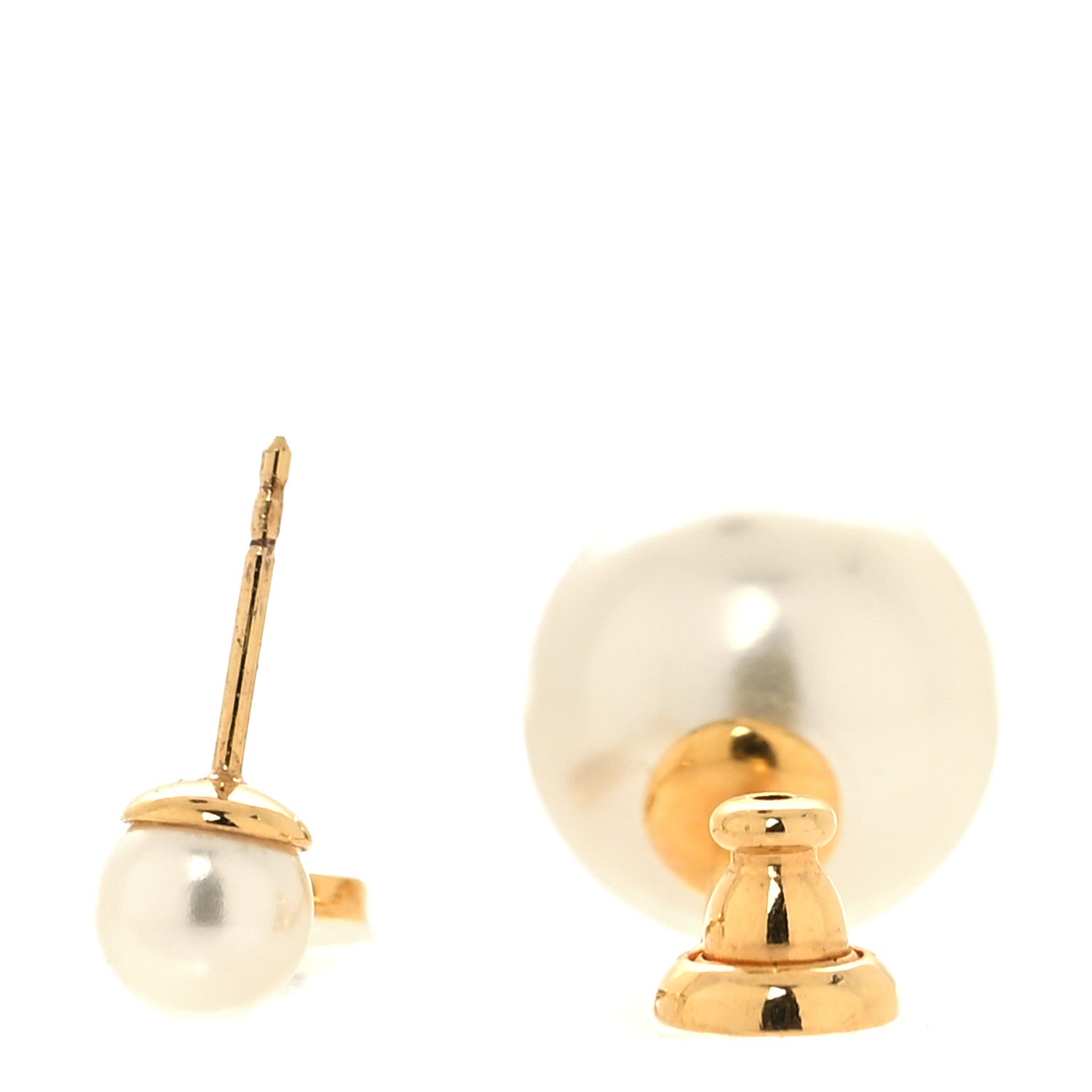 Christian Dior Pearl My ABCDior D Tribale Earring Gold 3 of 5