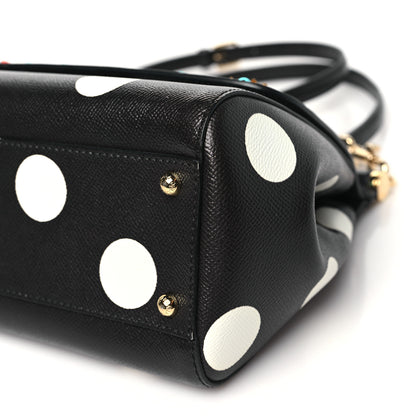 Dolce & Gabbana Dauphine Embellished Dot Medium Miss Sicily Satchel Black 10 of 10
