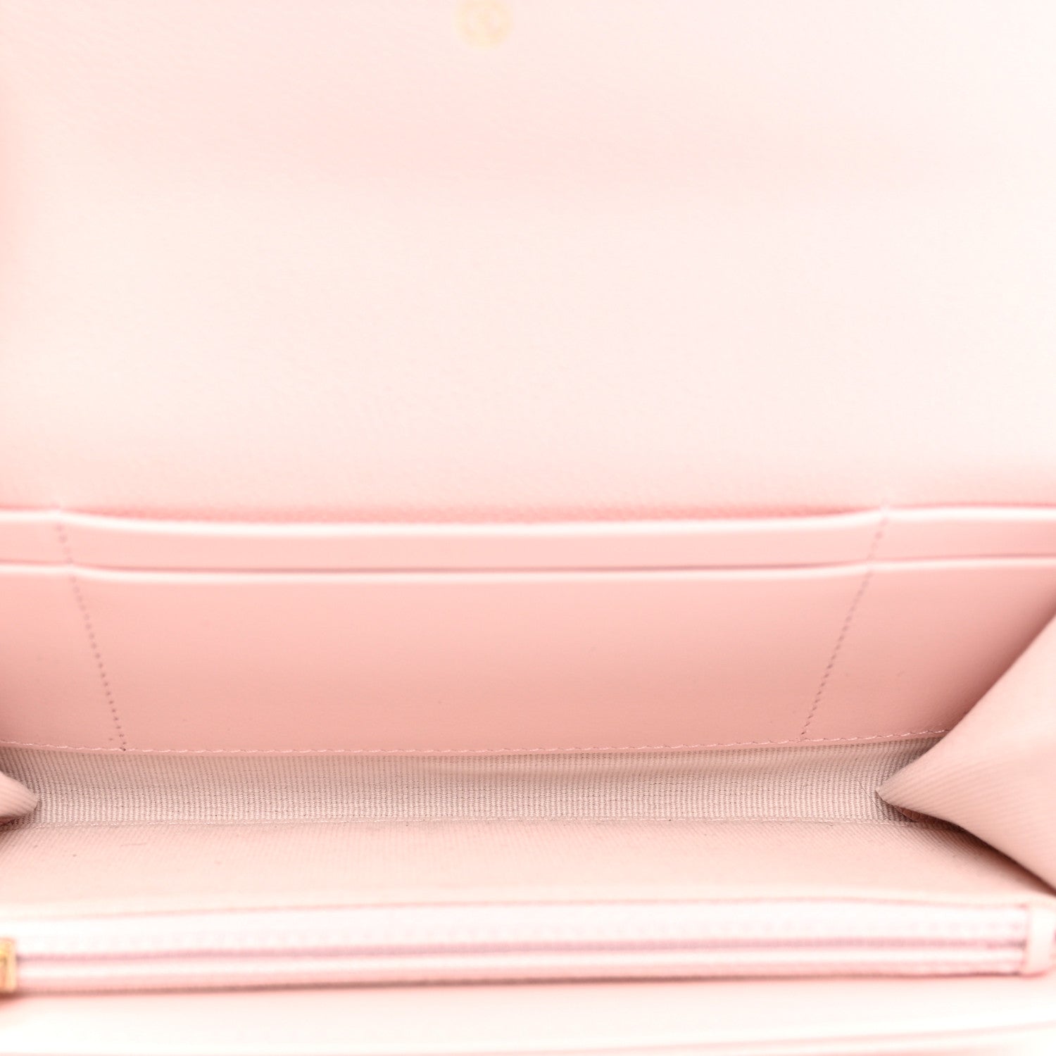 Chanel Caviar Quilted Crystal CC Large Gusset Flap Wallet Pink 4 of 8