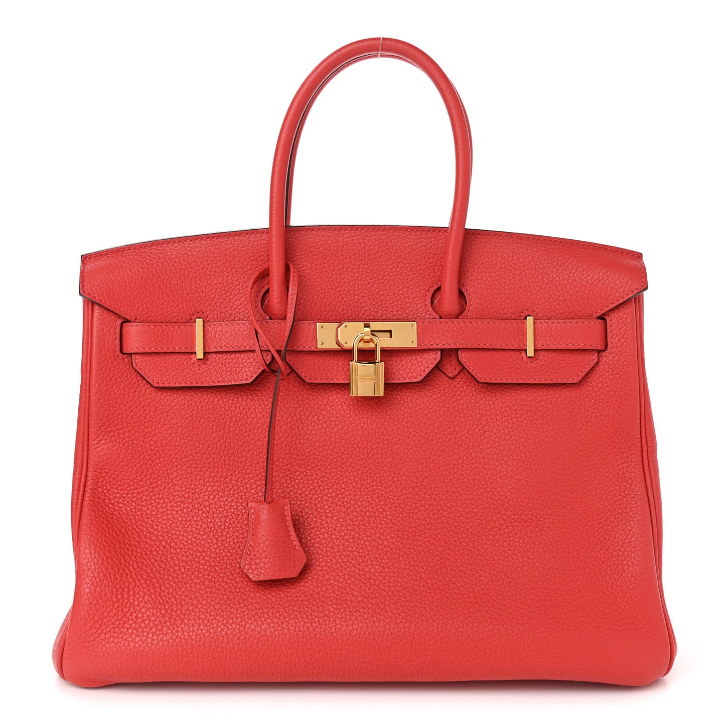Togo Birkin 35 Rouge Pivoine