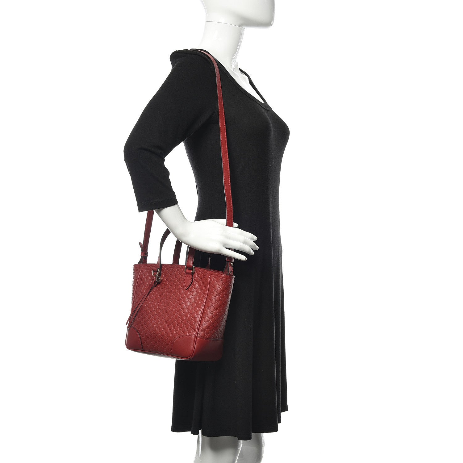 Gucci Microguccissima Small Bree Tote Red 2 of 10