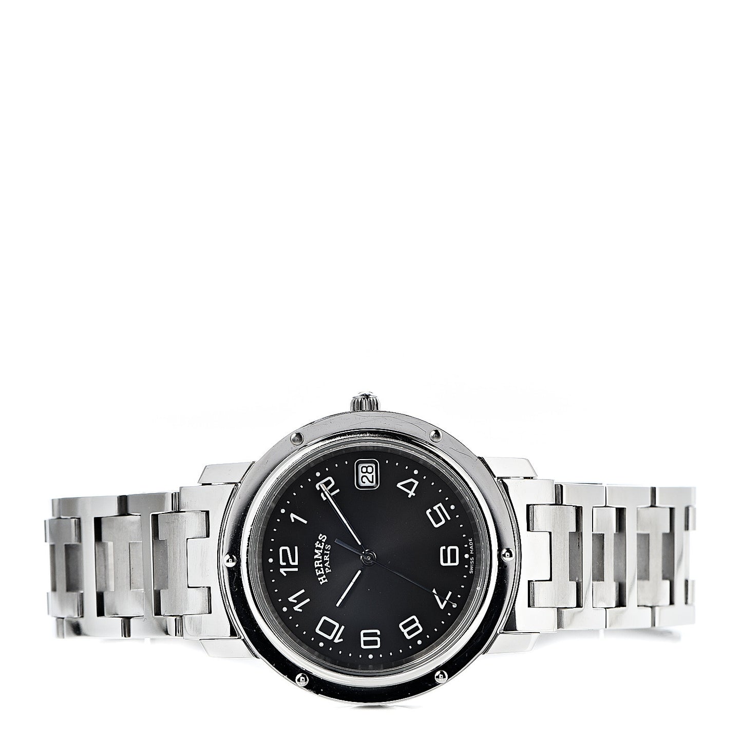 Stainless Steel 36mm Clipper Quartz Watch Grey