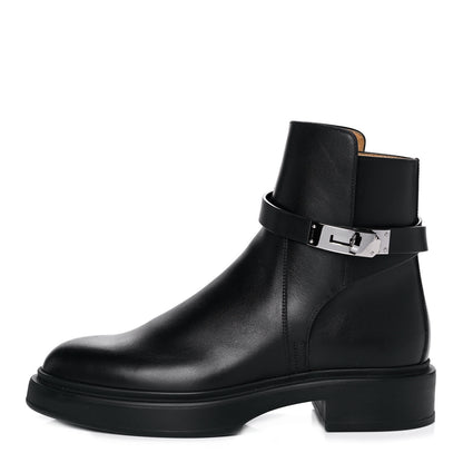 Hermes Calfskin Veo Ankle Boots 37 Black 1 of 8