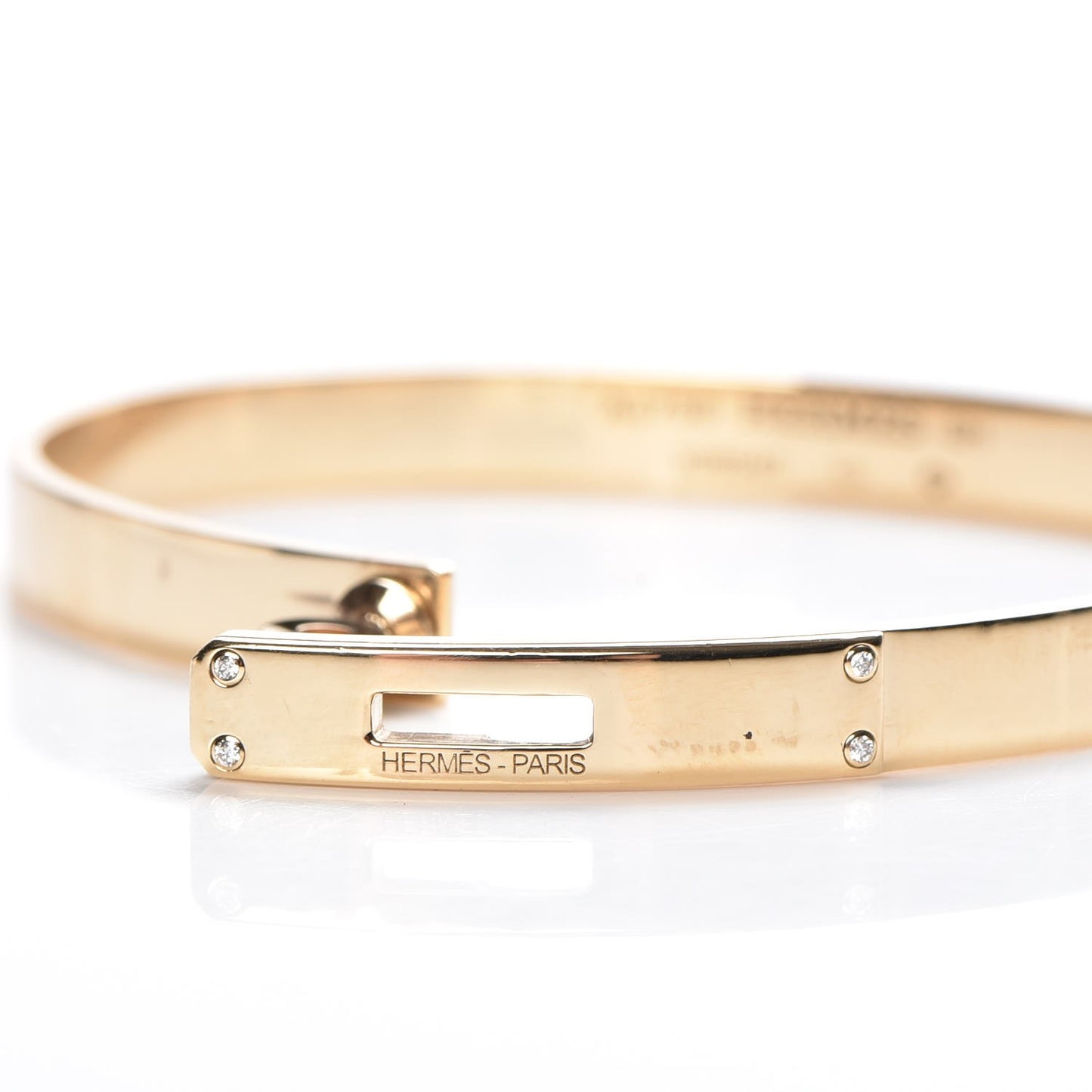 18K Yellow Gold Diamond Kelly PM Bangle S