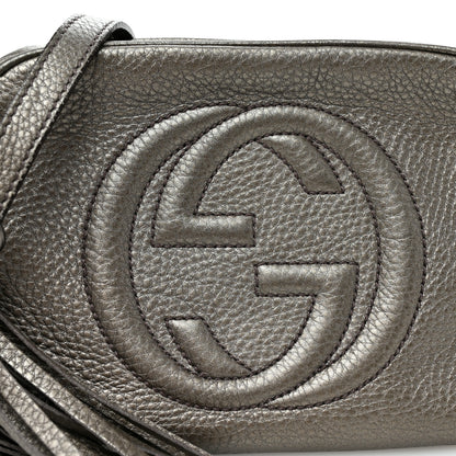 Gucci Metallic Cellarius Calfskin Small Soho Disco Bag Sasso 8 of 11
