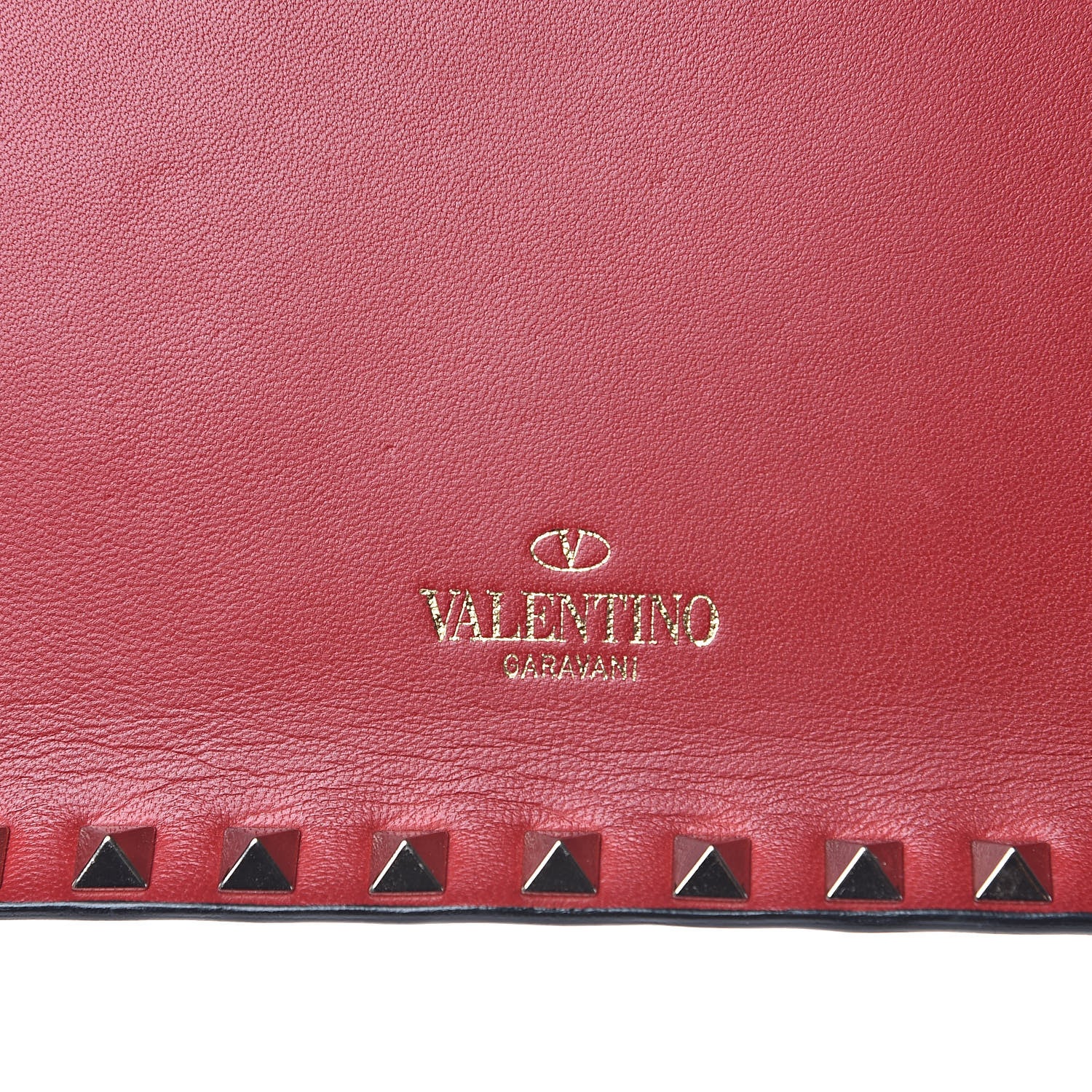 Valentino Garavani Nappa Rockstud Wristlet Clutch Rosso Valentino 7 of 10
