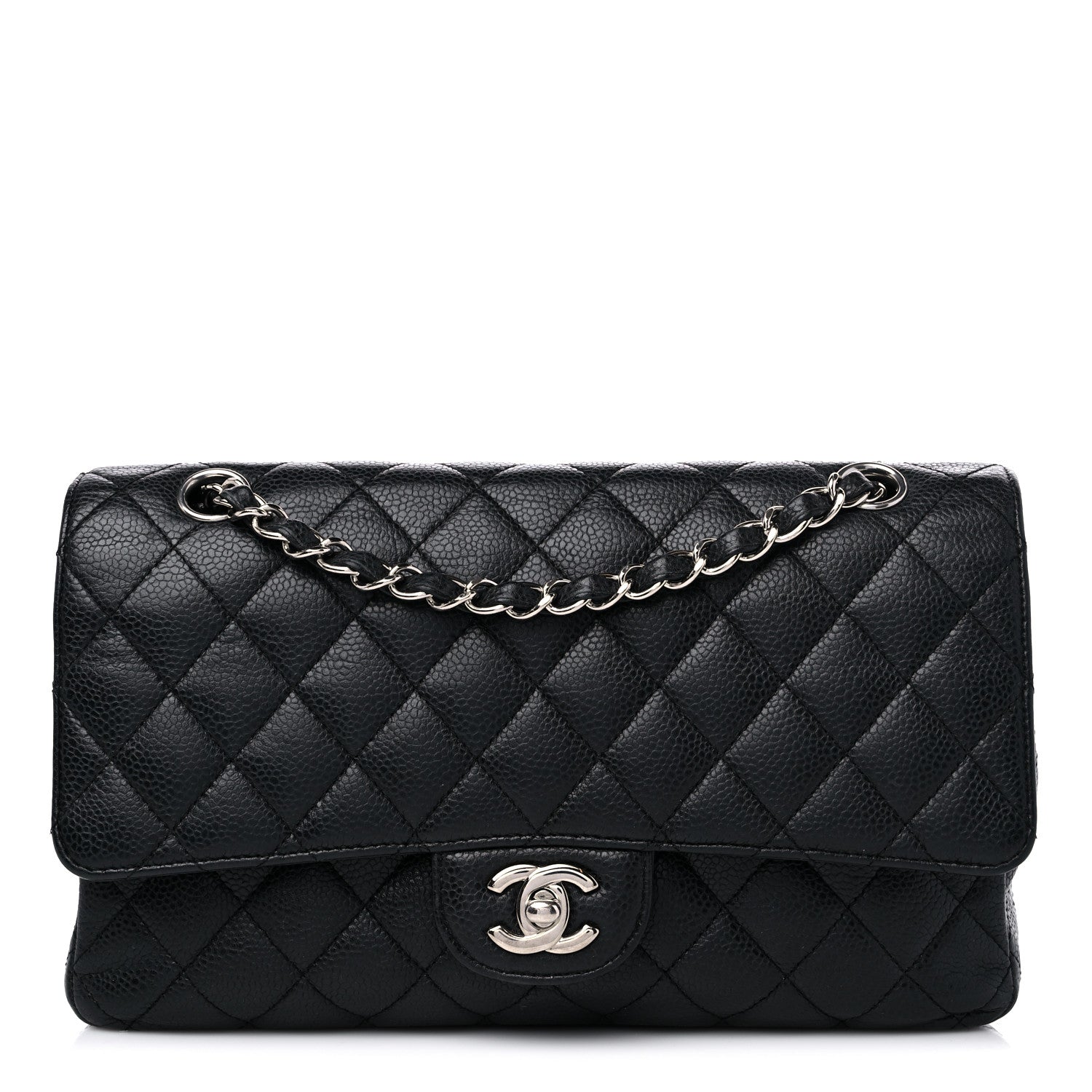 Chanel Caviar Quilted Medium Double Flap Black 1 of 11