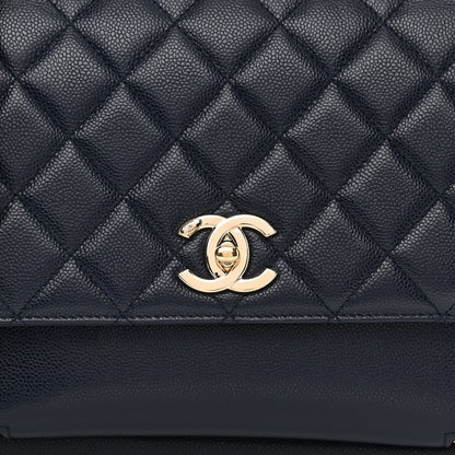 Chanel Caviar Quilted Large Business Affinity Flap Navy 7 of 10