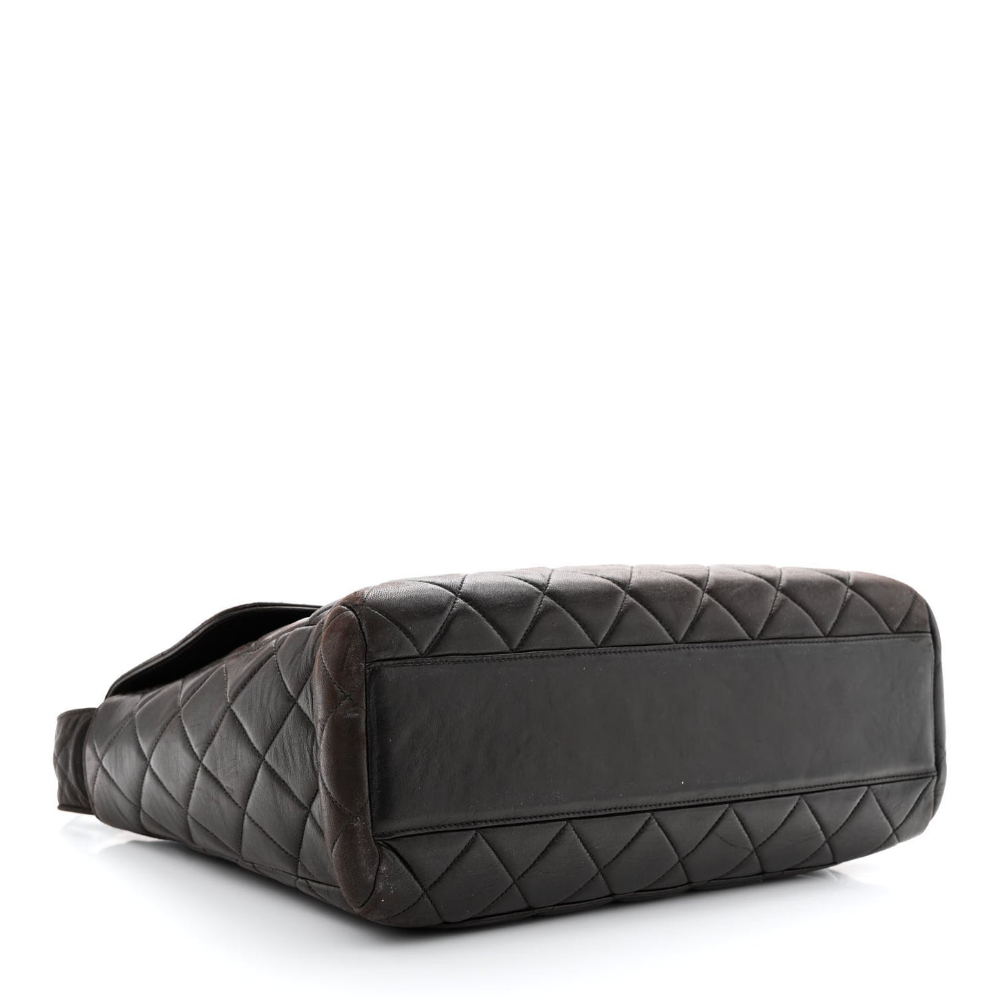 Lambskin Quilted CC Flap Shoulder Bag Black